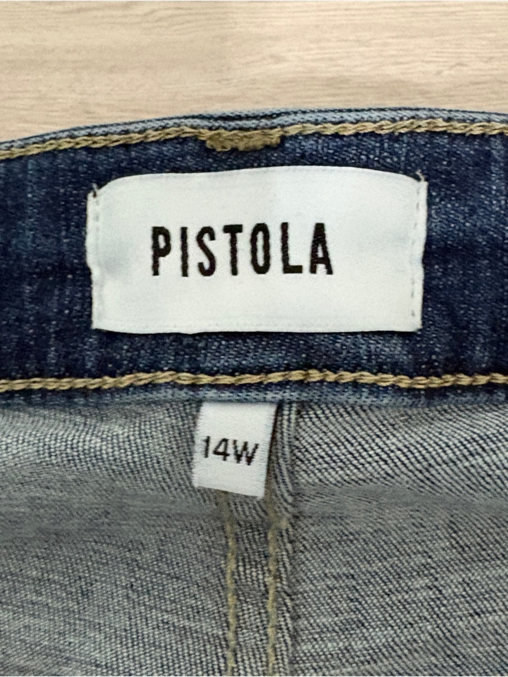 Pistola Alana Blue Crop Straight Leg Jeans - Picture 8 of 16